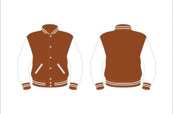 Get quality custom Brown and white varsity jacket in 2025