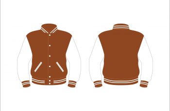 Get quality custom Brown and white varsity jacket in 2023