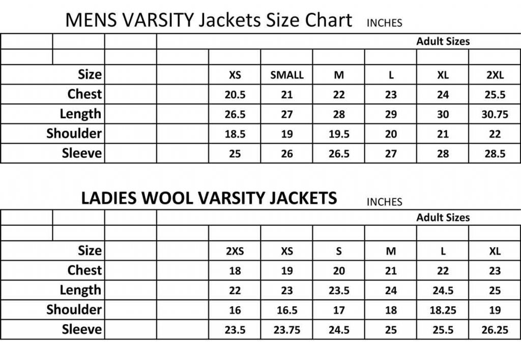 varsity-jackets-size-chart-of-smart-apparel