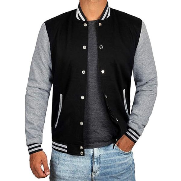 OEM Manufacturer Baseball Letterman Varsity Jacket Custom Embroidery Leather Sleeves Windbreaker Jacket - Image 2